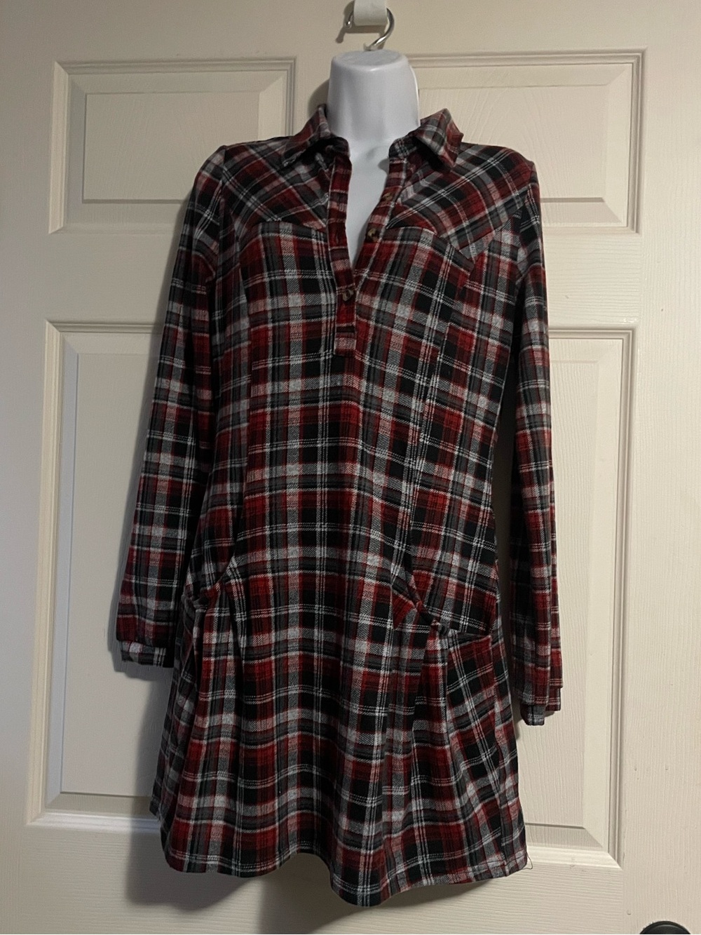 Plaid dress/long top
